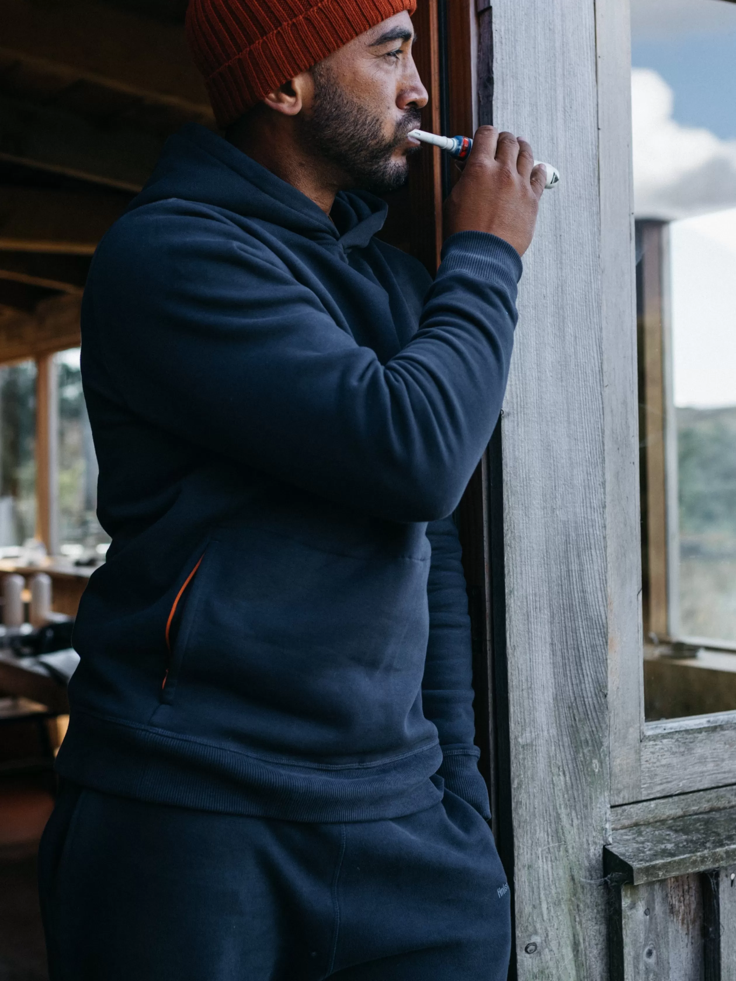 Finisterre Heavyweight organic cotton hooded sweatshirt in < Sweatshirts & Hoodies