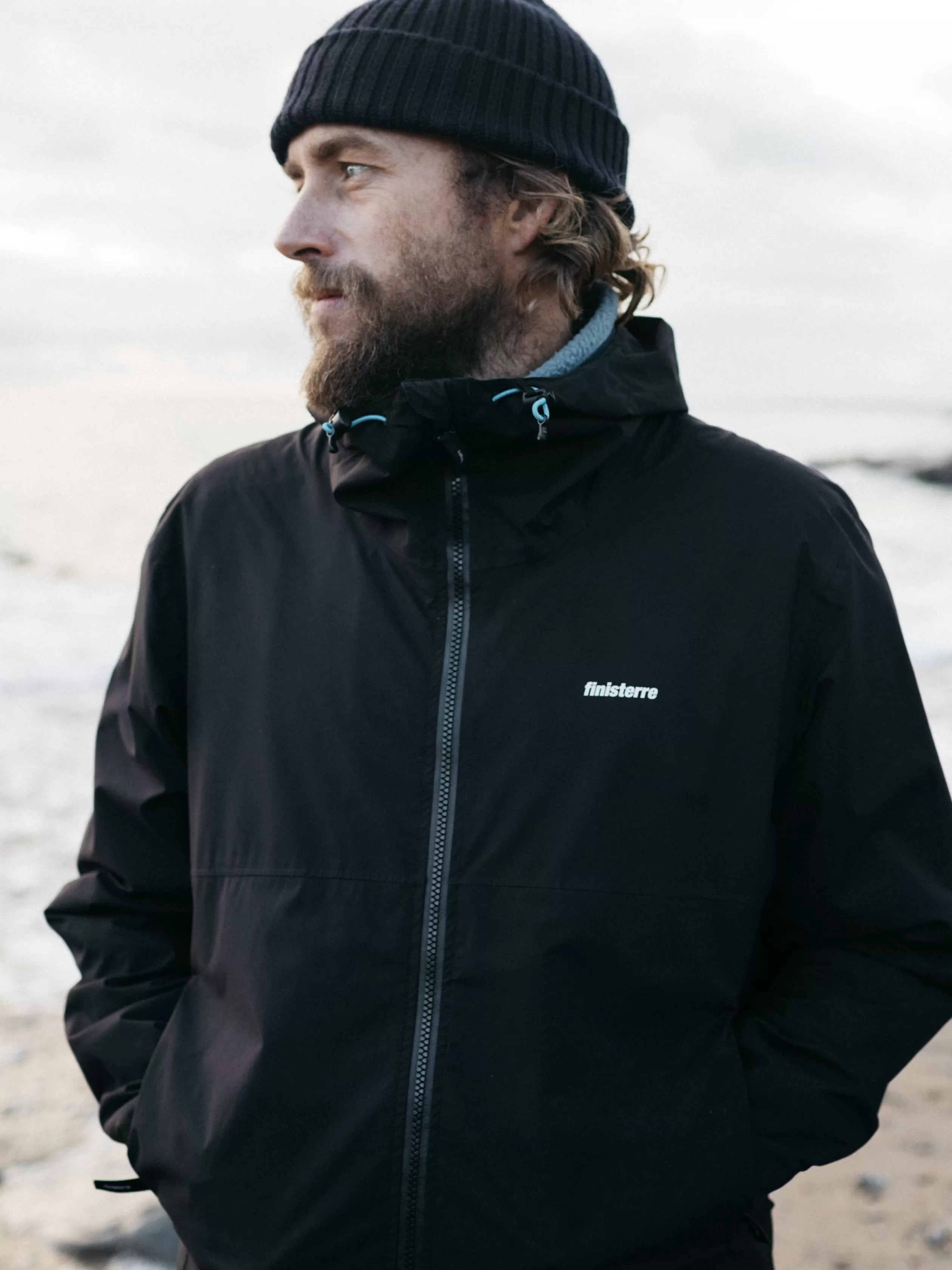 Finisterre Men's recycled lightweight waterproof jacket in < Jackets, Coats & Gilets