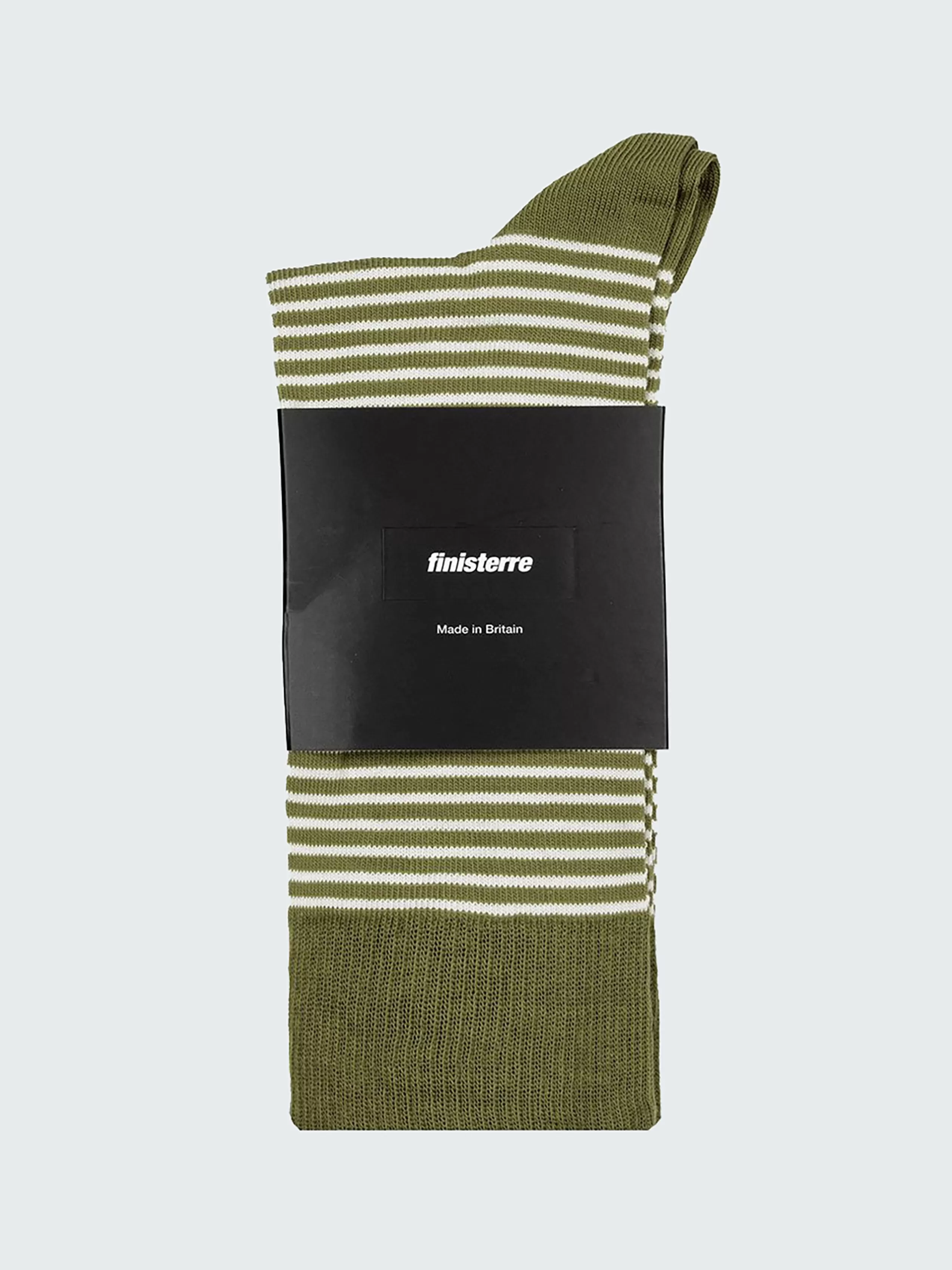 Finisterre Organic cotton blend socks in green stripe<Women Socks | Socks