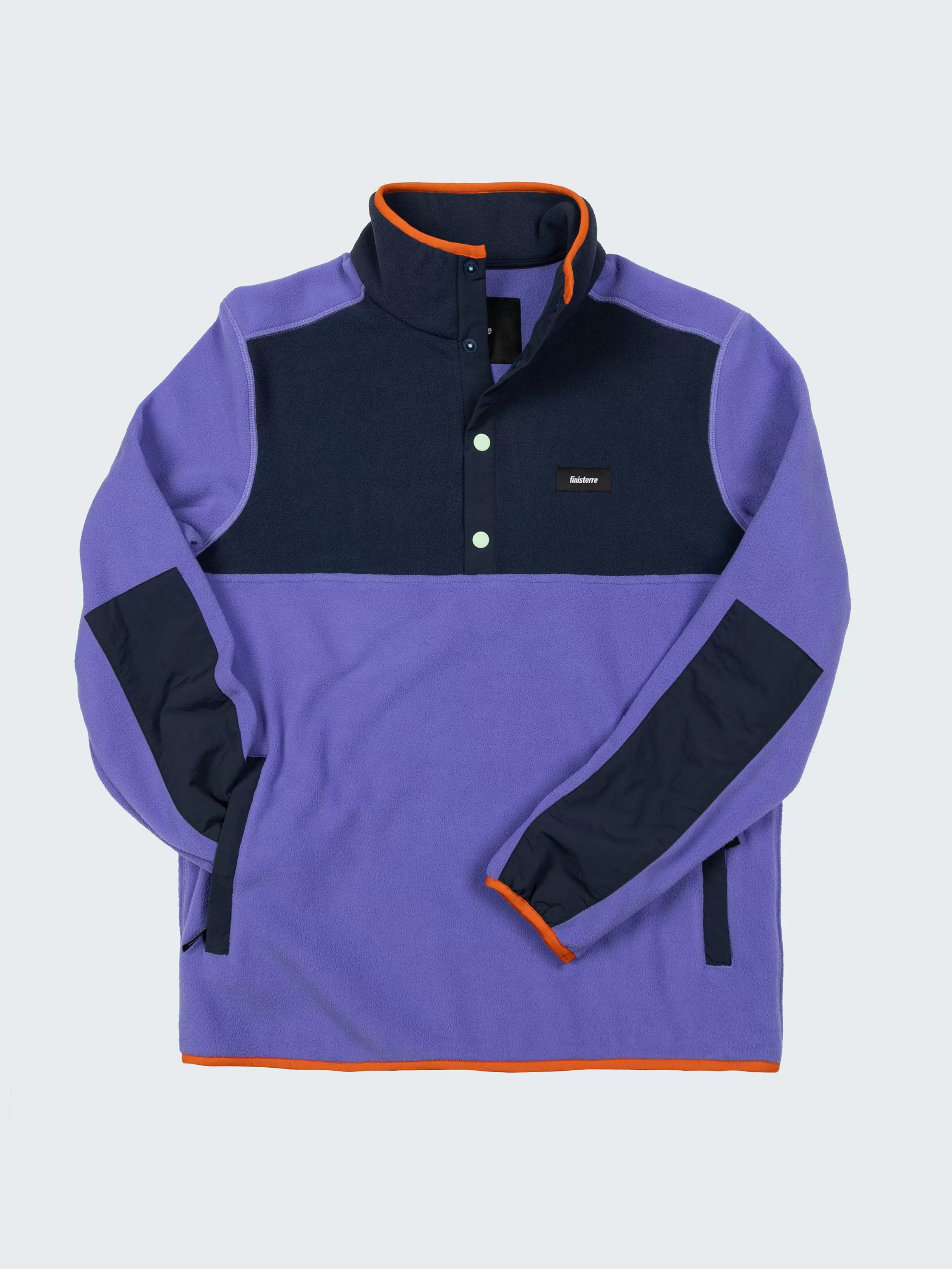 Finisterre Recycled lightweight fleece in ultraviolet and navy< Fleece