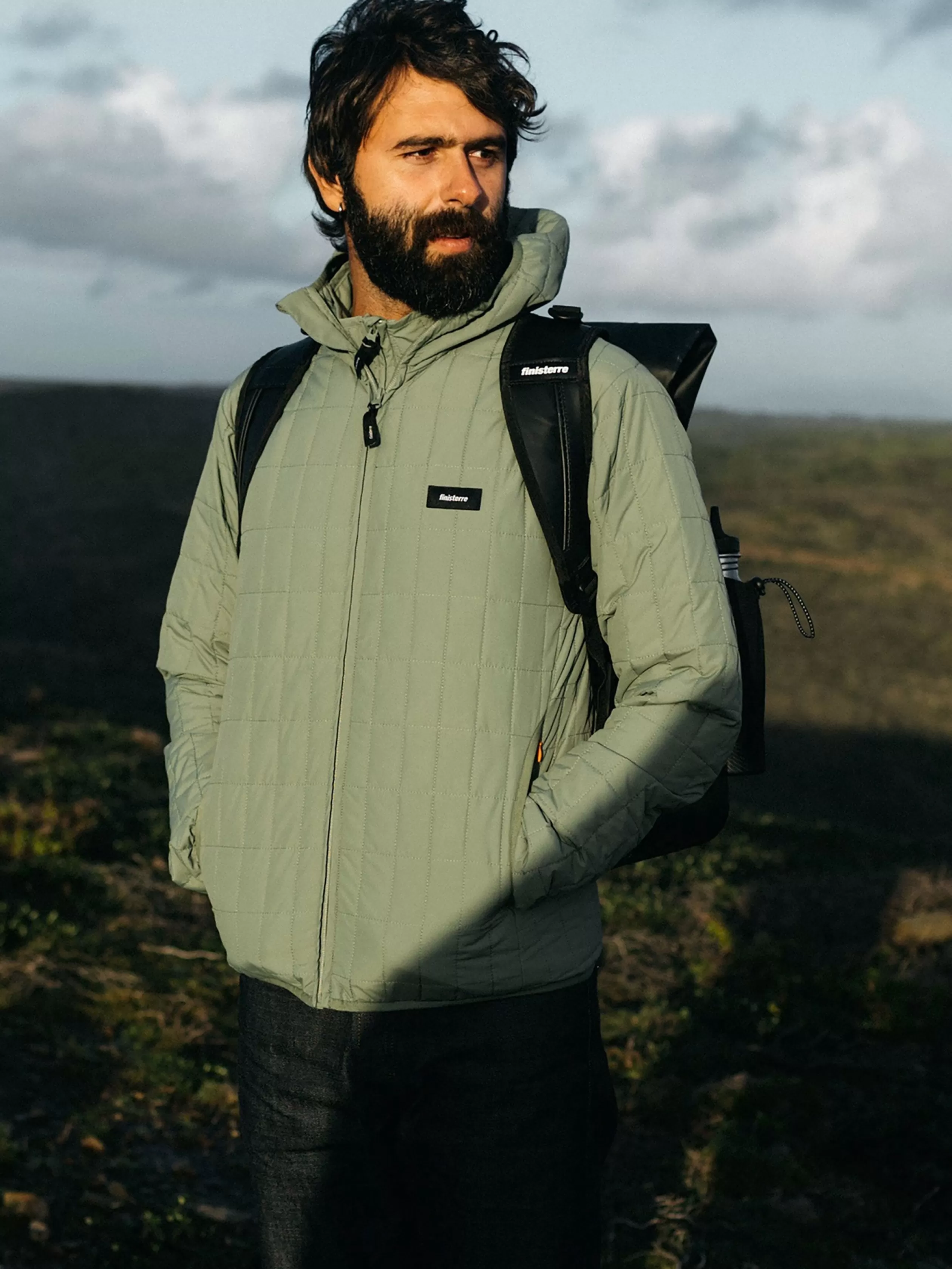 Finisterre Recycled lightweight hooded jacket in green< Jackets, Coats & Gilets