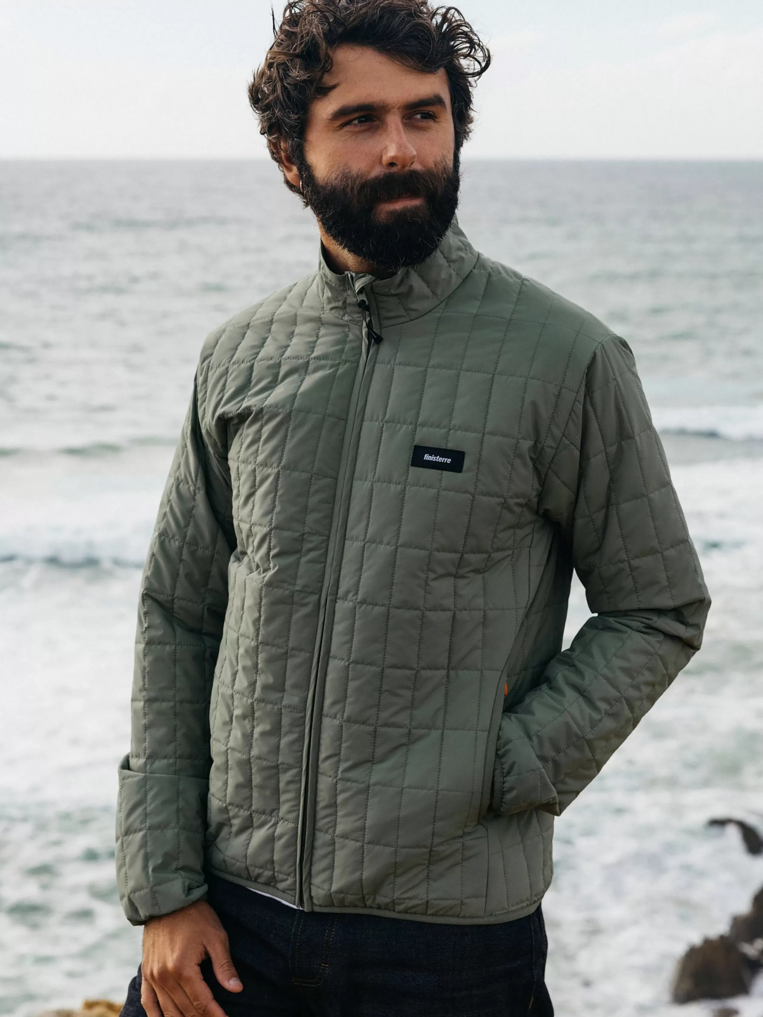 Finisterre Recycled lightweight jacket in green< Jackets, Coats & Gilets