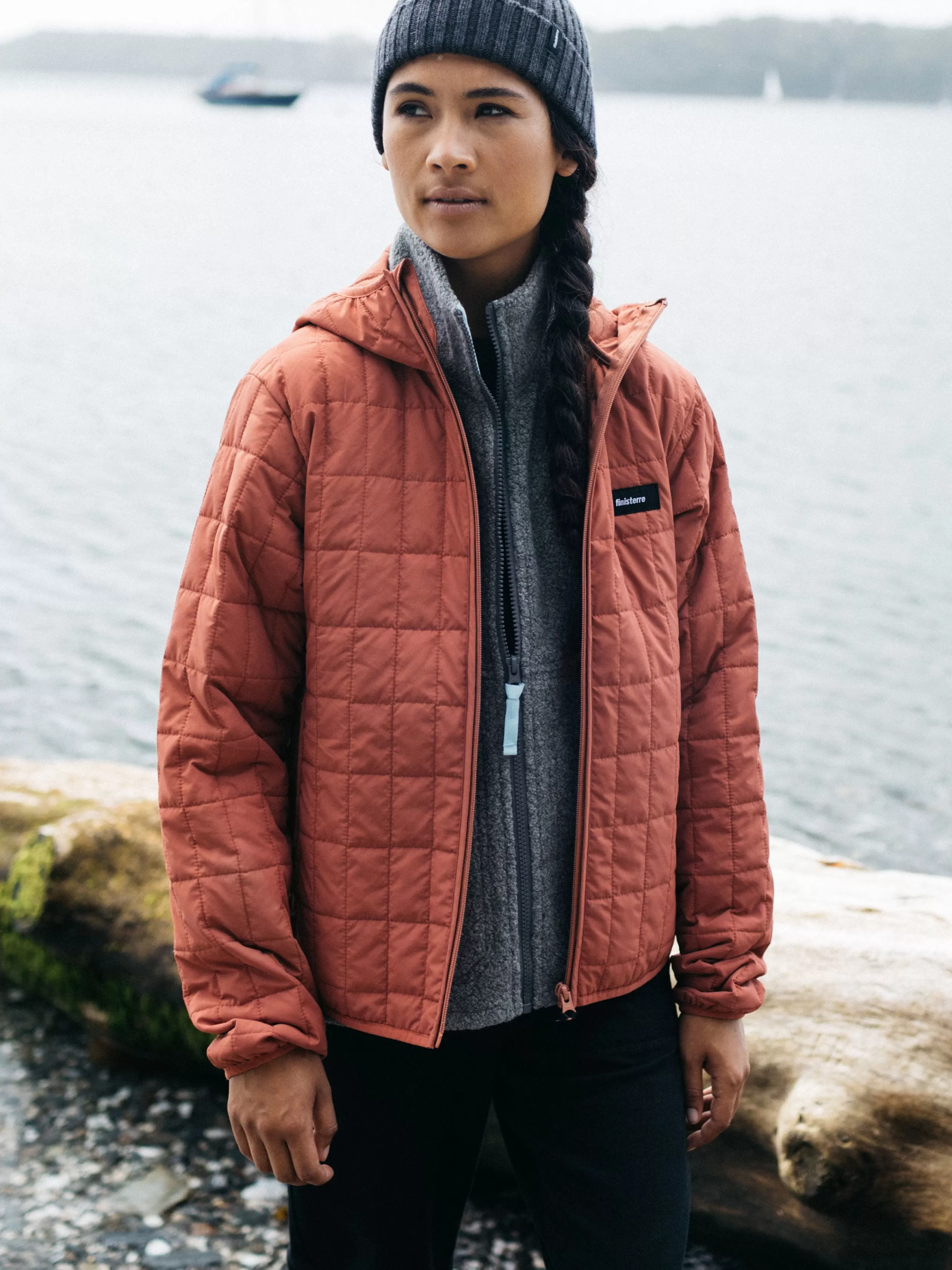 Finisterre Recycled polyester lightweight hooded jacket in pink<Women Jackets, Coats & Gilets