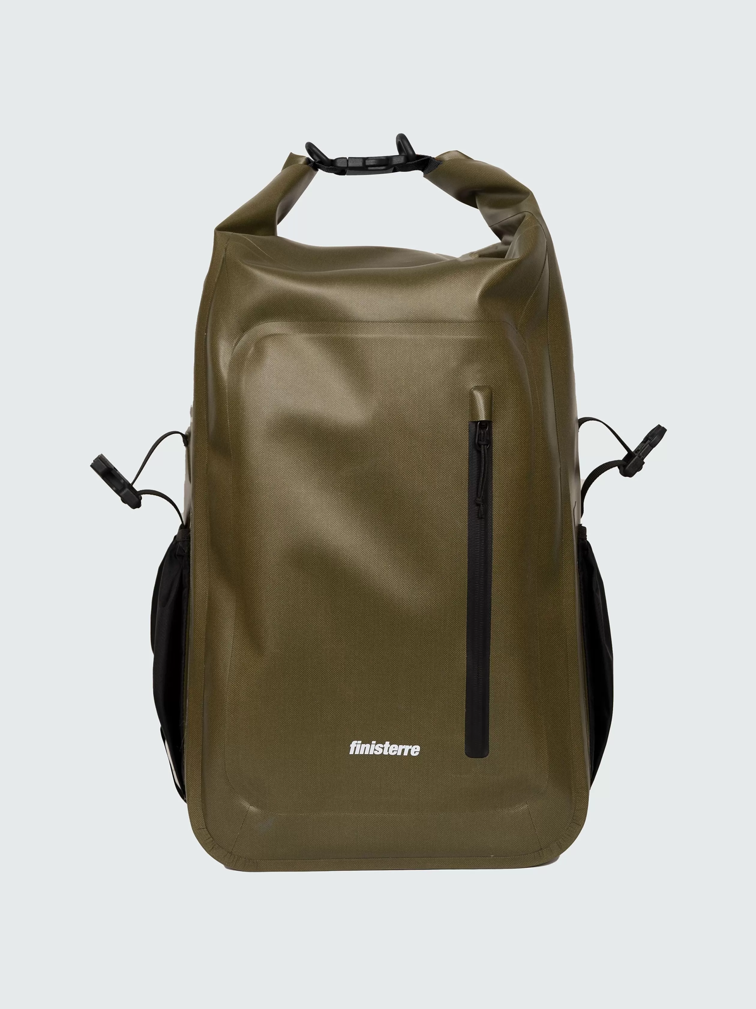 Finisterre Recycled waterproof 30L roll top backpack in olive green<Women Bags | Bags