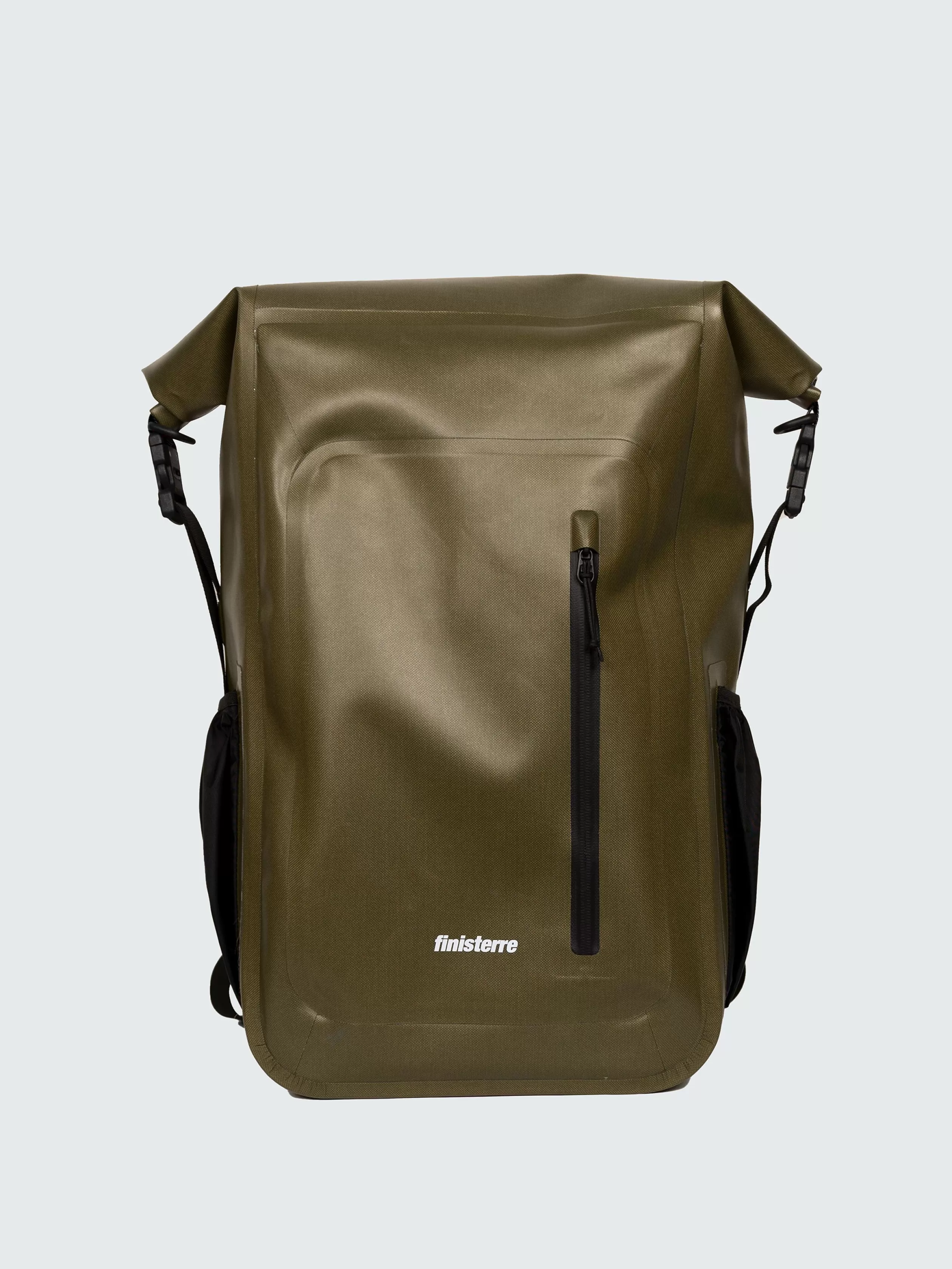 Finisterre Recycled waterproof 30L roll top backpack in olive green<Women Bags | Bags