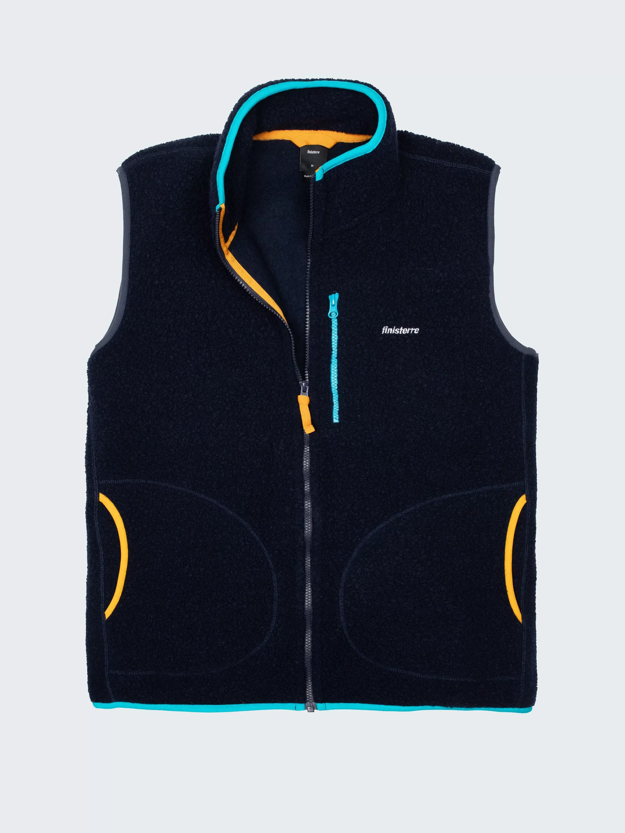 Finisterre Recycled wool fleece gilet in < Fleece