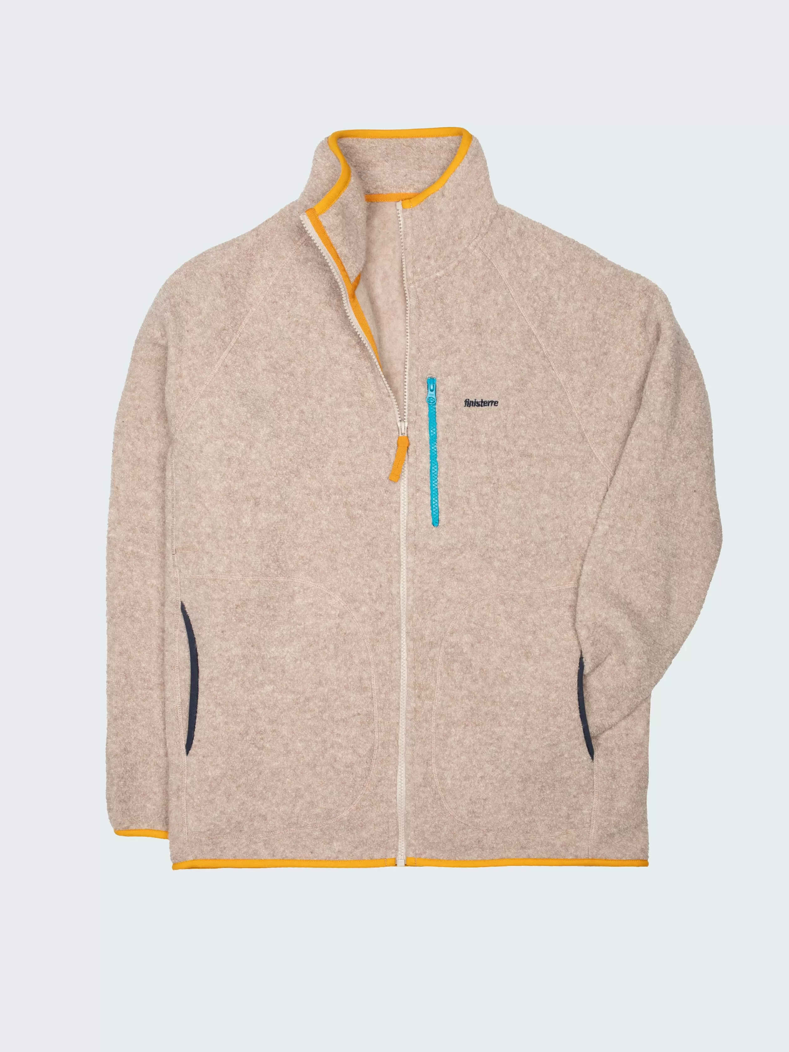 Finisterre Recycled wool full zip fleece in peble grey< Fleece | Bestsellers