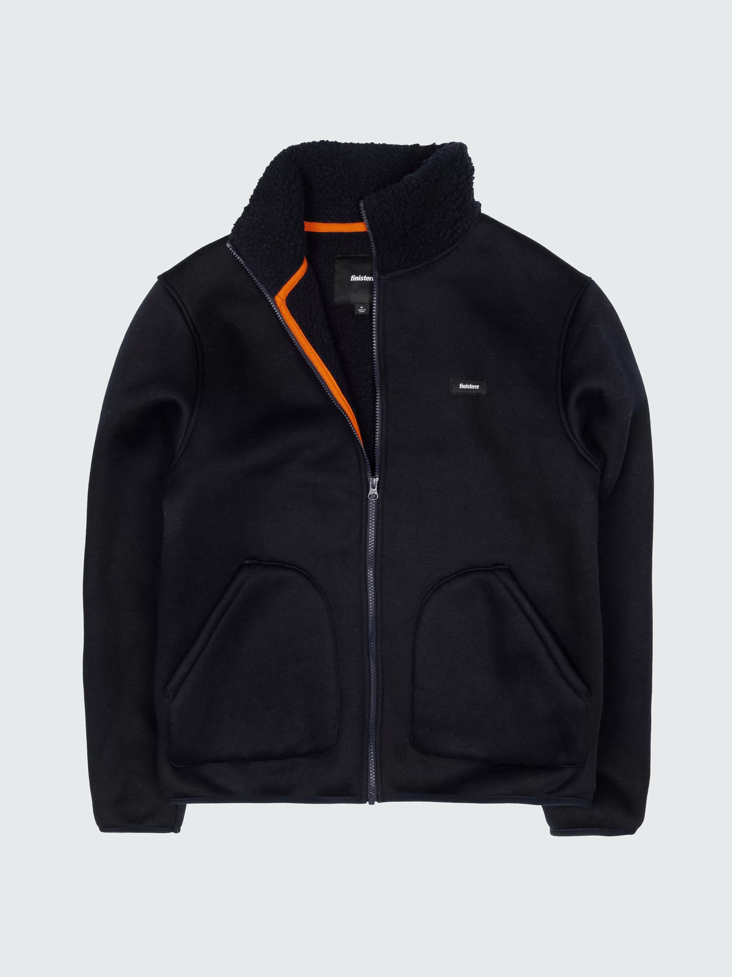 Finisterre Thick recycled sherpa lined fleece jacket in < Fleece