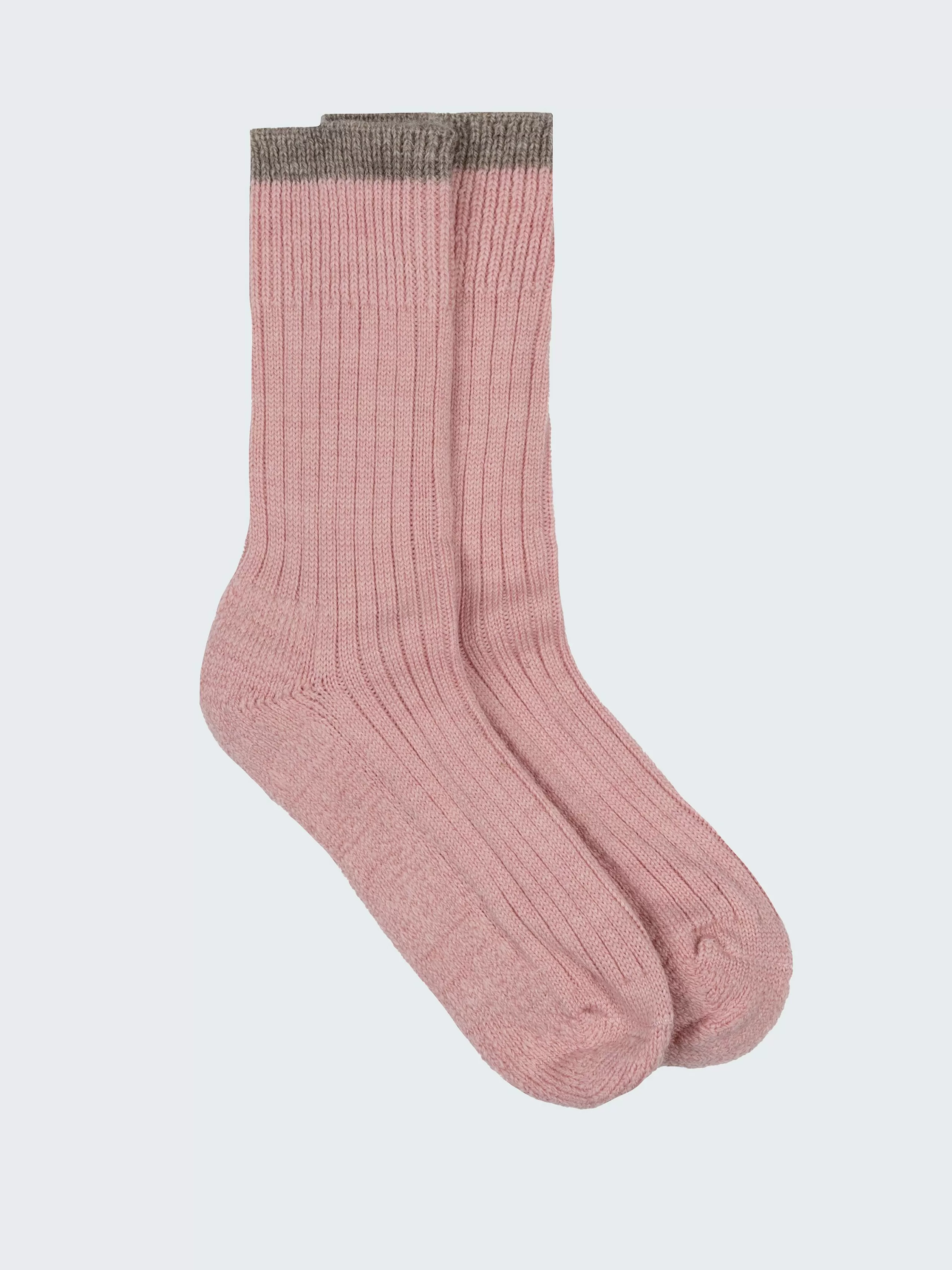 Finisterre Thick wool blend sock in pink salt and oatmeal<Women Socks | Socks