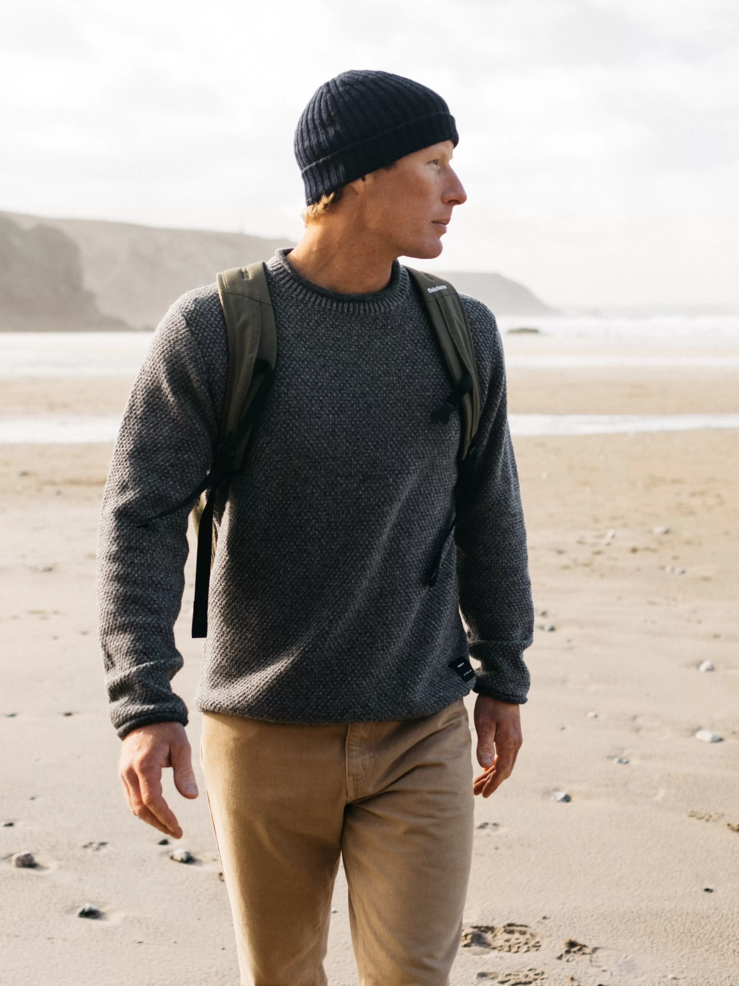 Finisterre Wool & CiCLO® recycled polyester jumper in < Knitwear