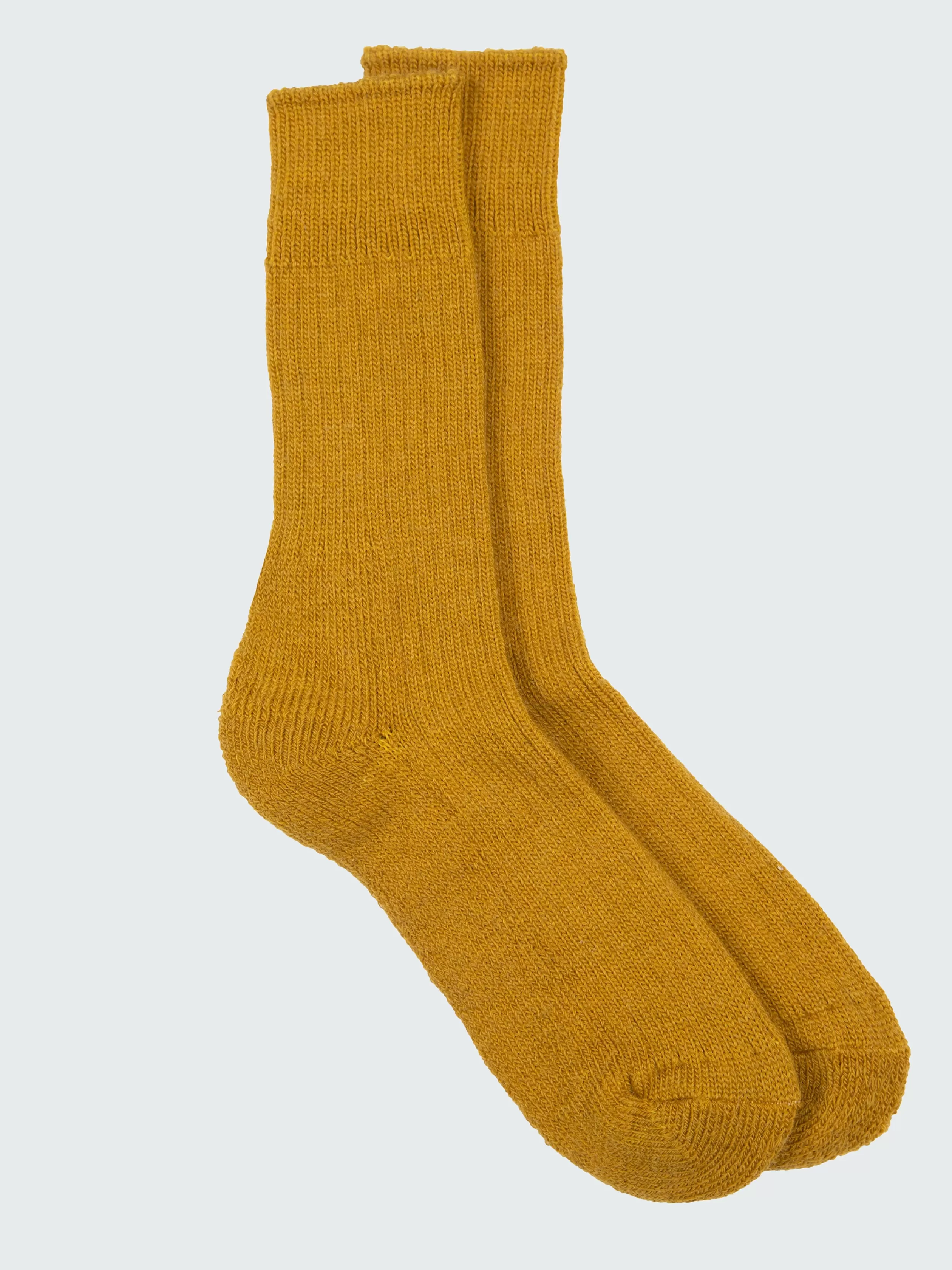 Finisterre Wool blend ribbed sock in yellow<Women Socks | Socks