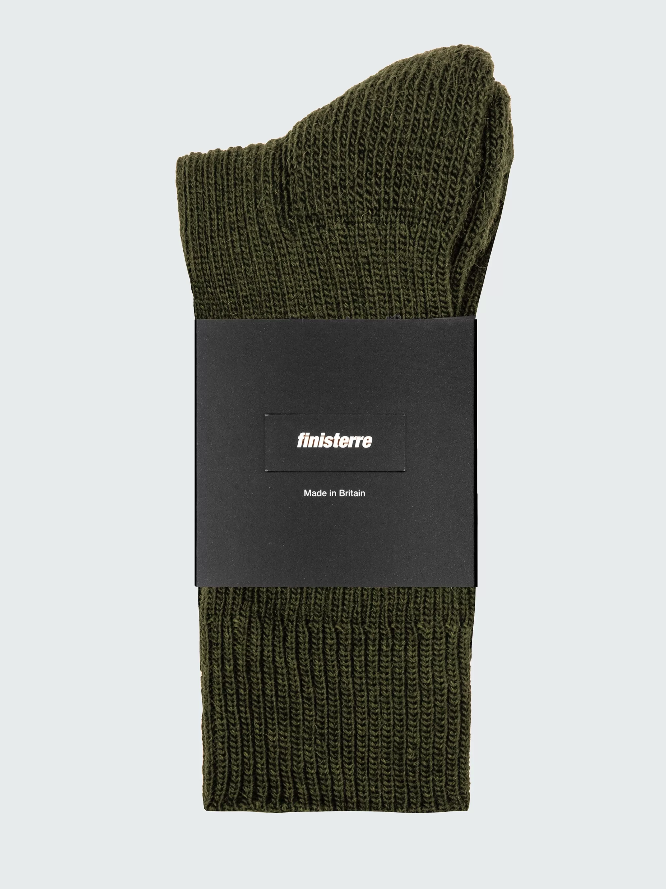 Finisterre Wool blend ribbed sock in green<Women Socks | Socks