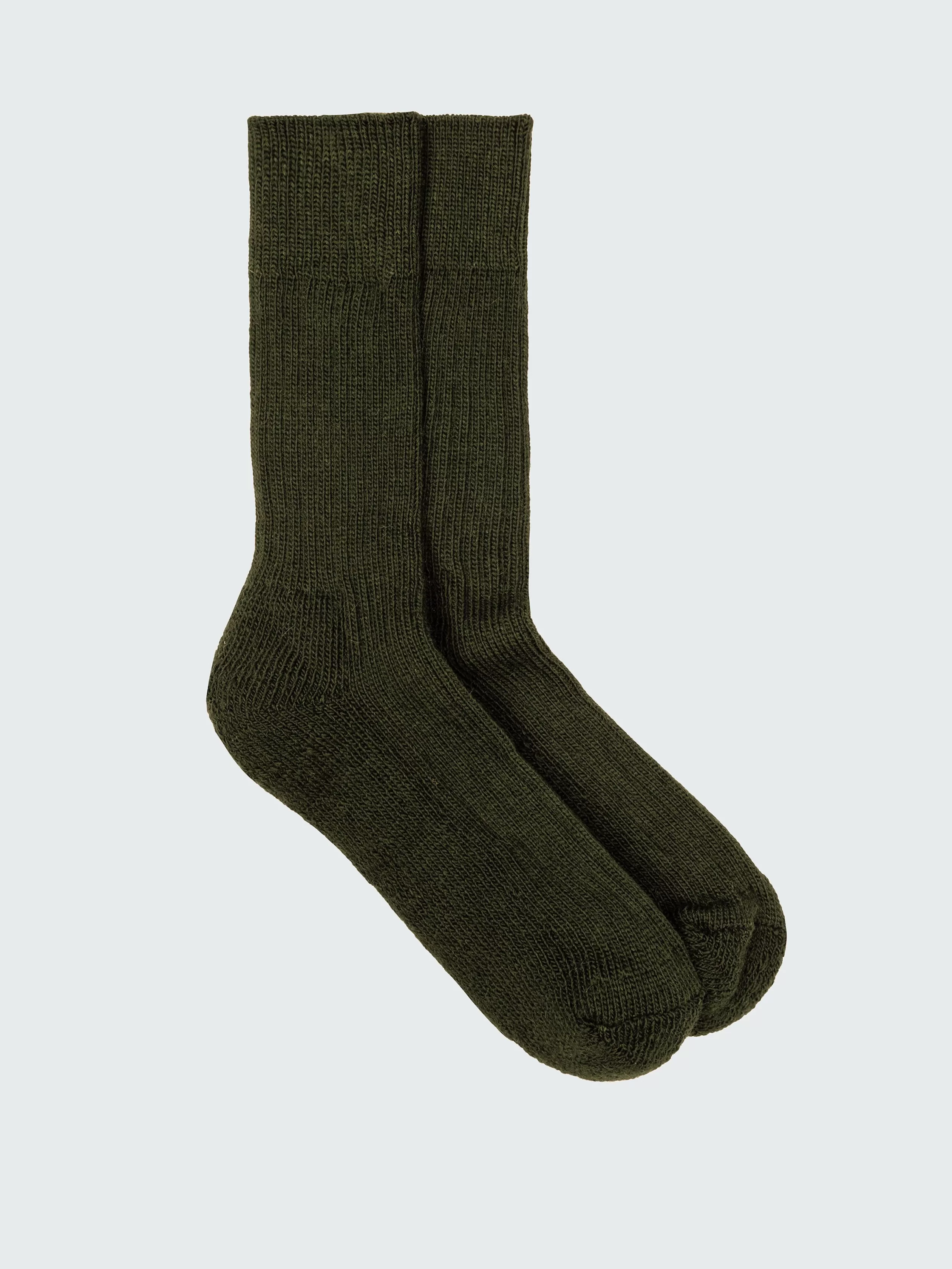 Finisterre Wool blend ribbed sock in green<Women Socks | Socks